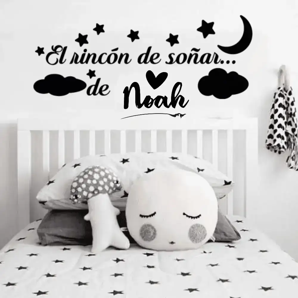 Vinilo frase + nombre