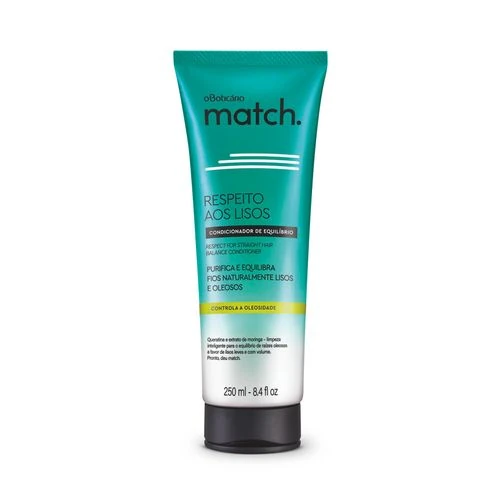 Match Acondicionador Oleosos Respeto Lisos, 250ml