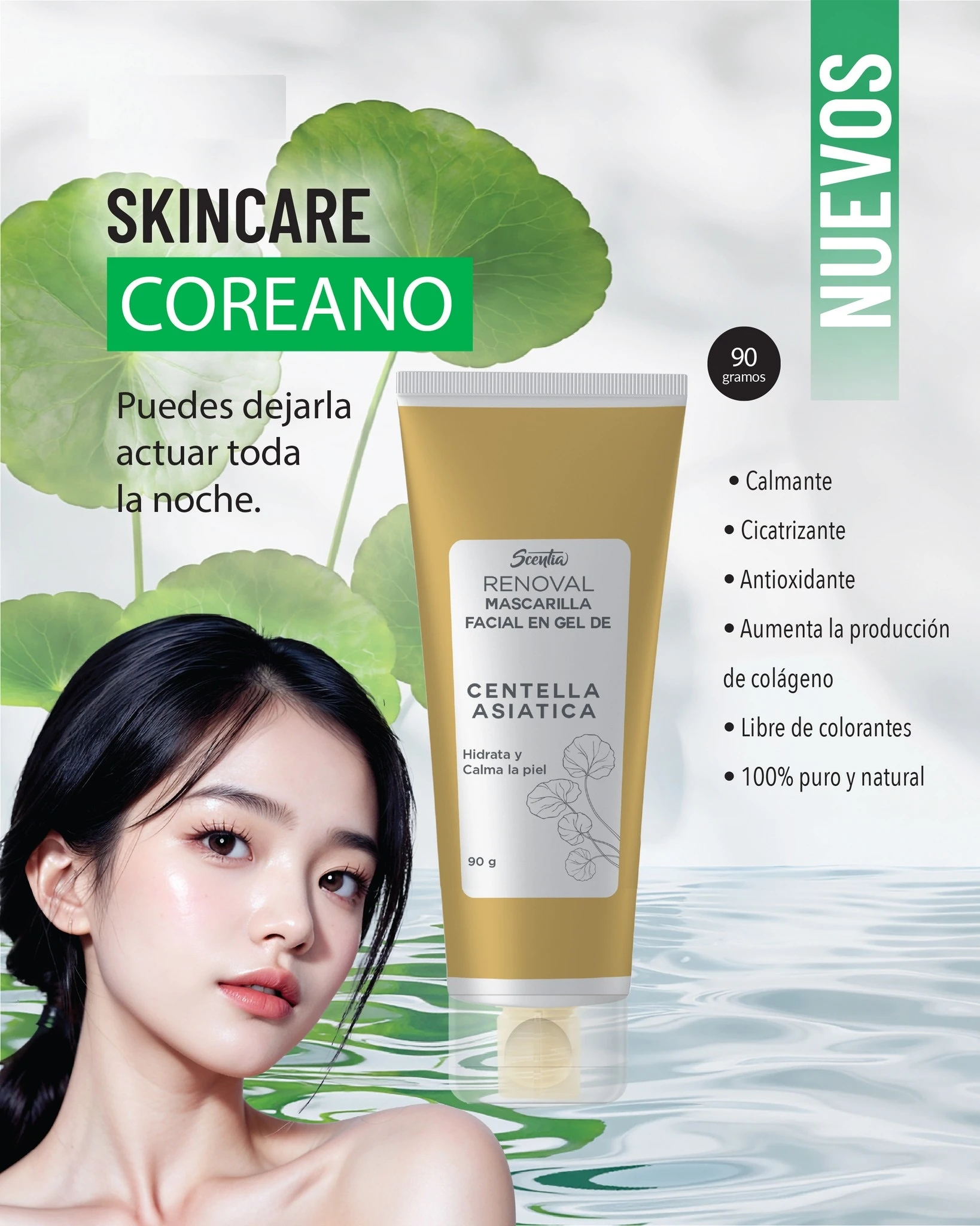 Mascarilla Facial en Gel Centella Asiática 2