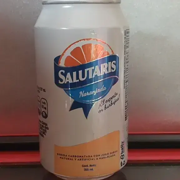 Salutaris de lata sabor naranjada de 355 ml 