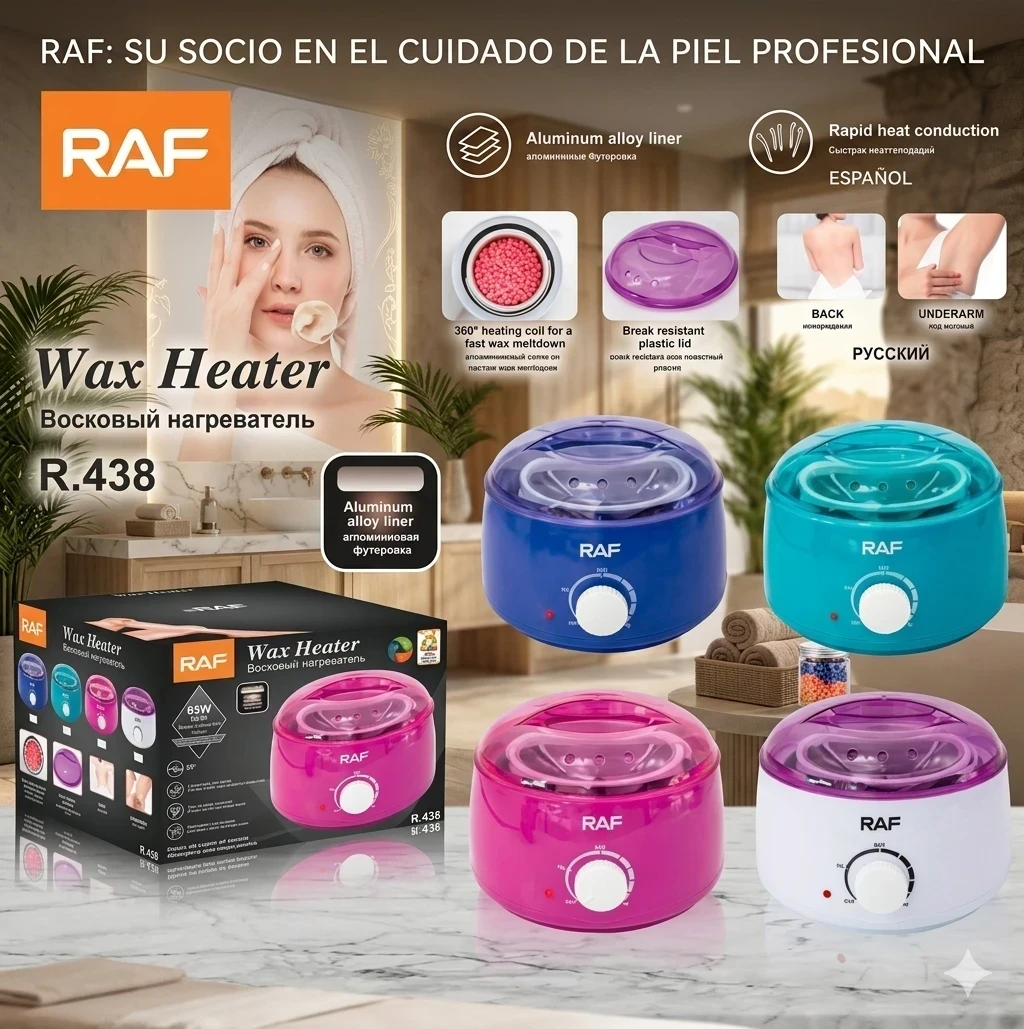 🧖‍♀️ olla cera depiladora RAF R.438 es ligero, potente y súper estético 3