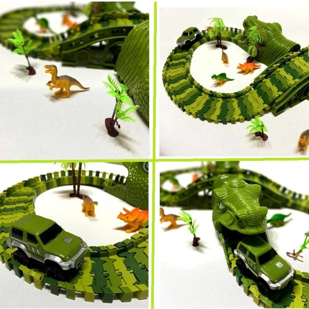 Pista Dinosaurio 1Auto 140 Piezas 2