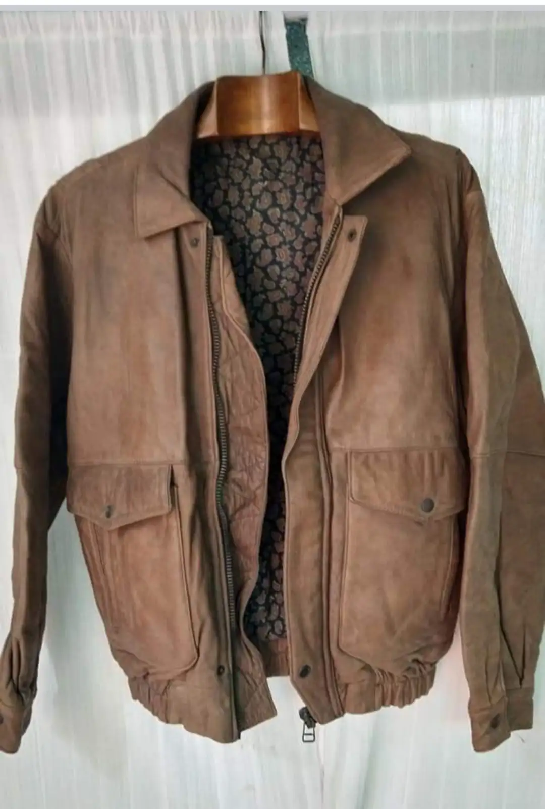 Campera de cuero talle S/M 