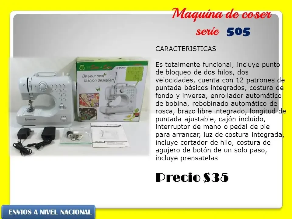 Mini maquina de coser de 12 puntadas  3
