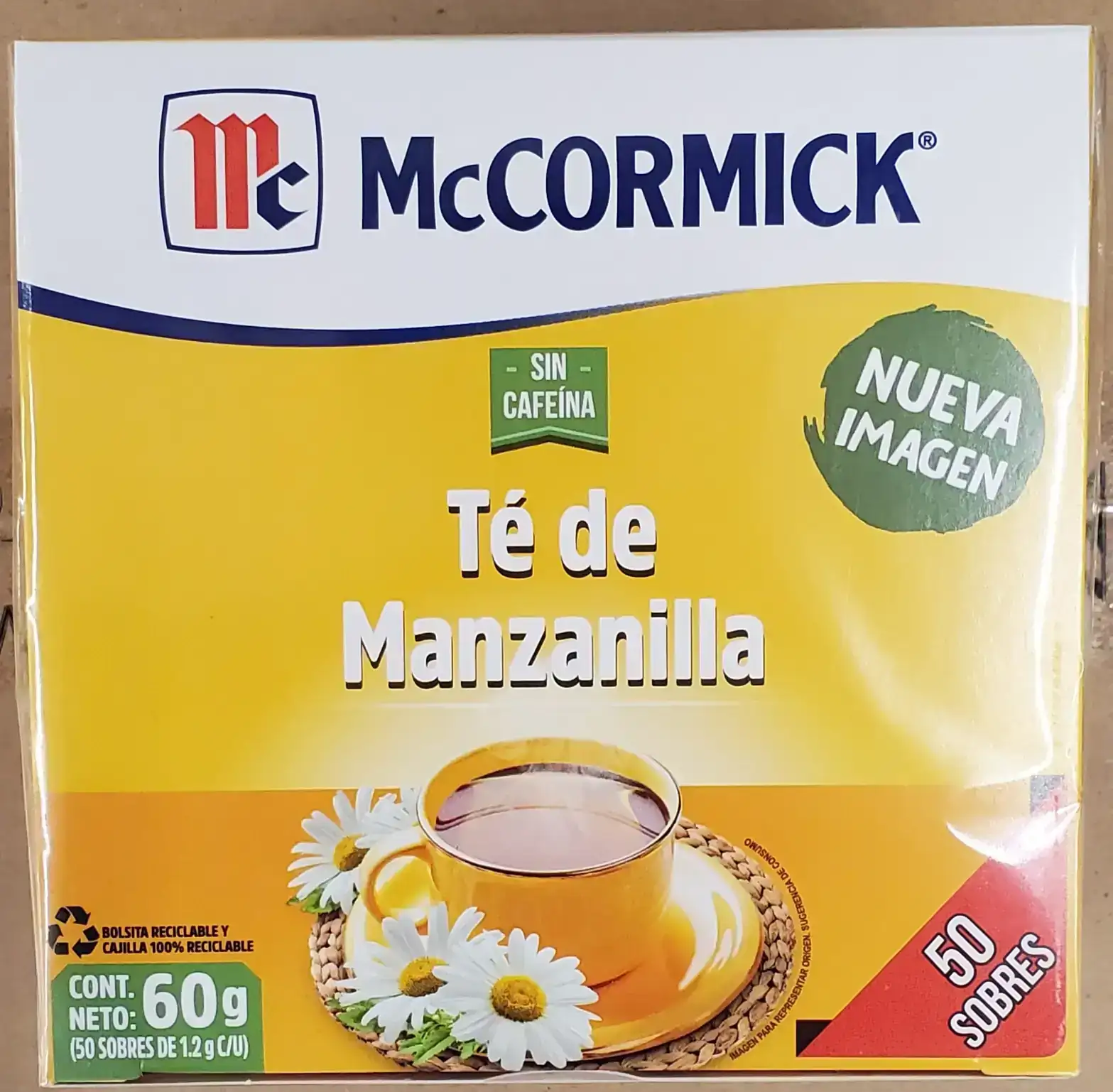 Té de manzanilla 50 sobres