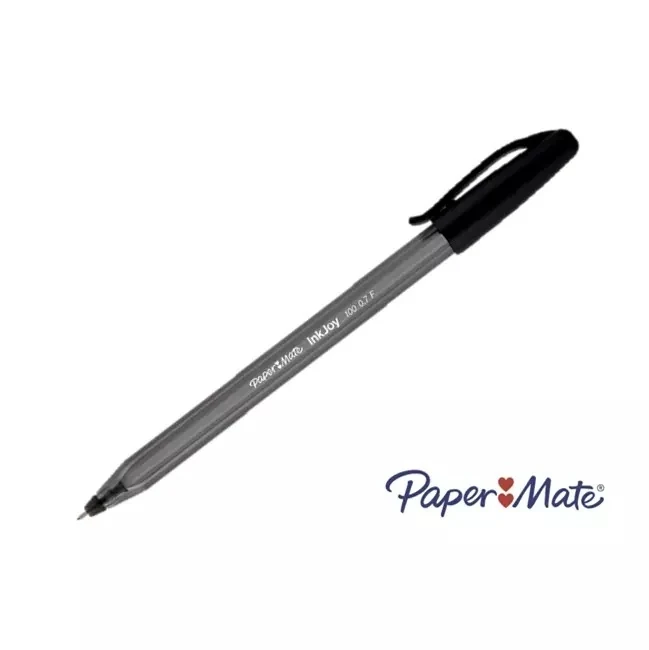 Bolígrafo papermate negro kilométrico  punto ultrafino 0.5