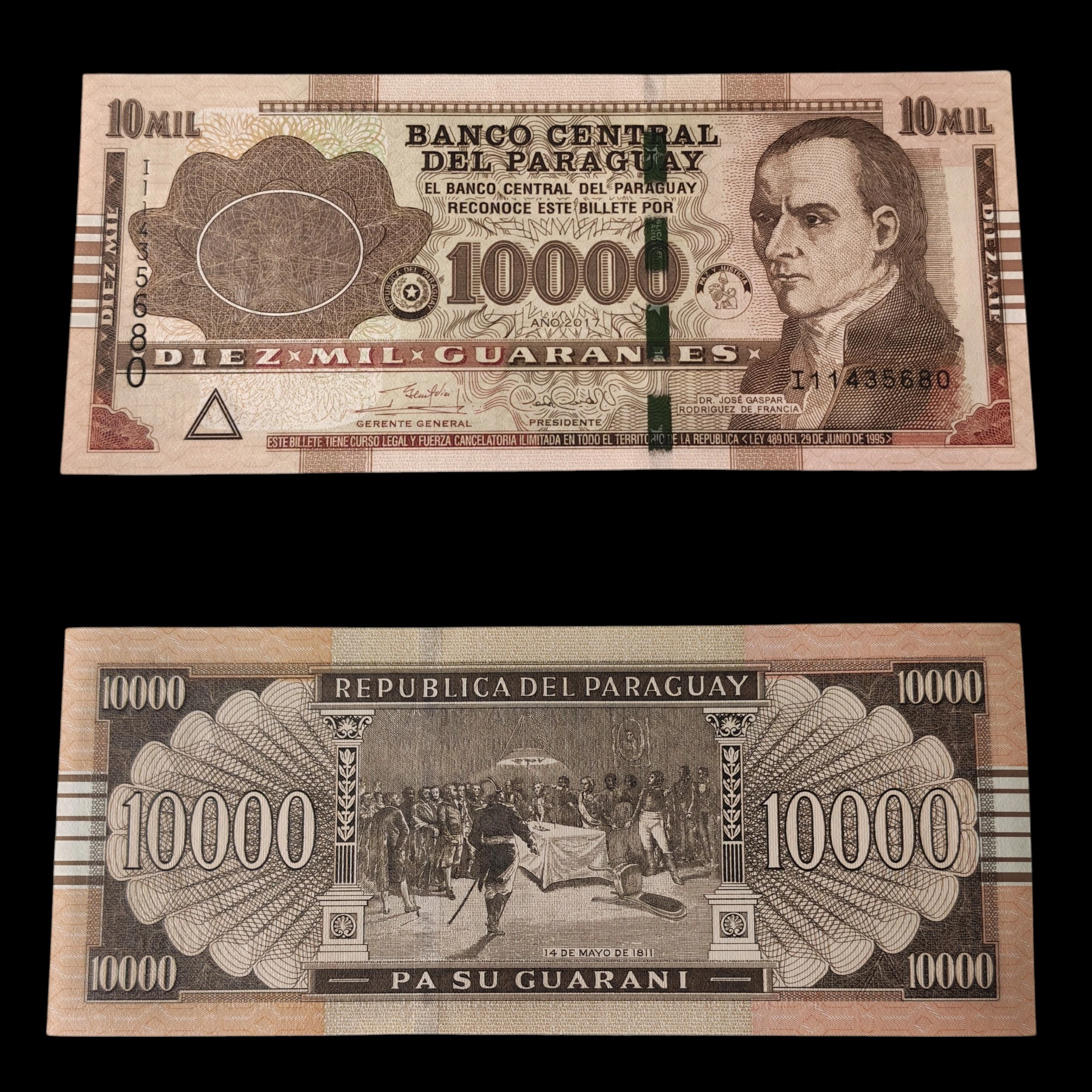 ° Paraguay 10000 guaraníes UNC