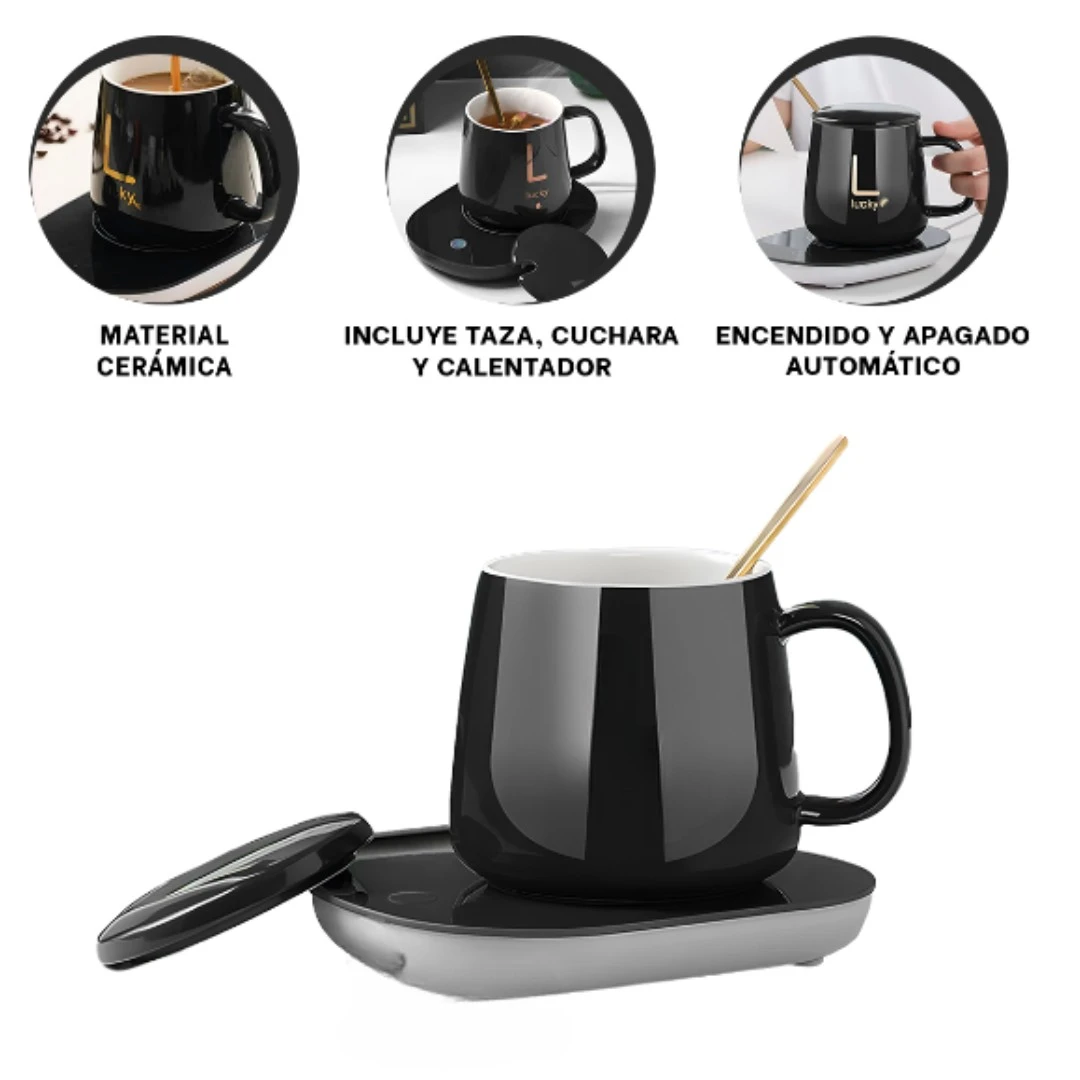 Taza con Calentador + Cuchara 2