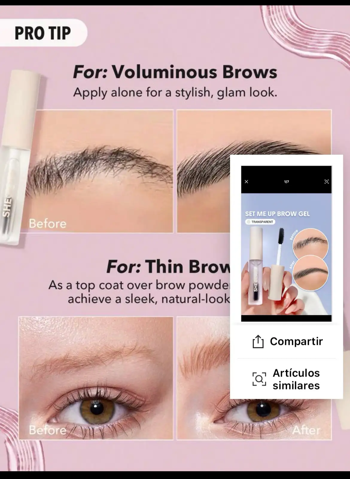 Gel de cejas sheglam 2