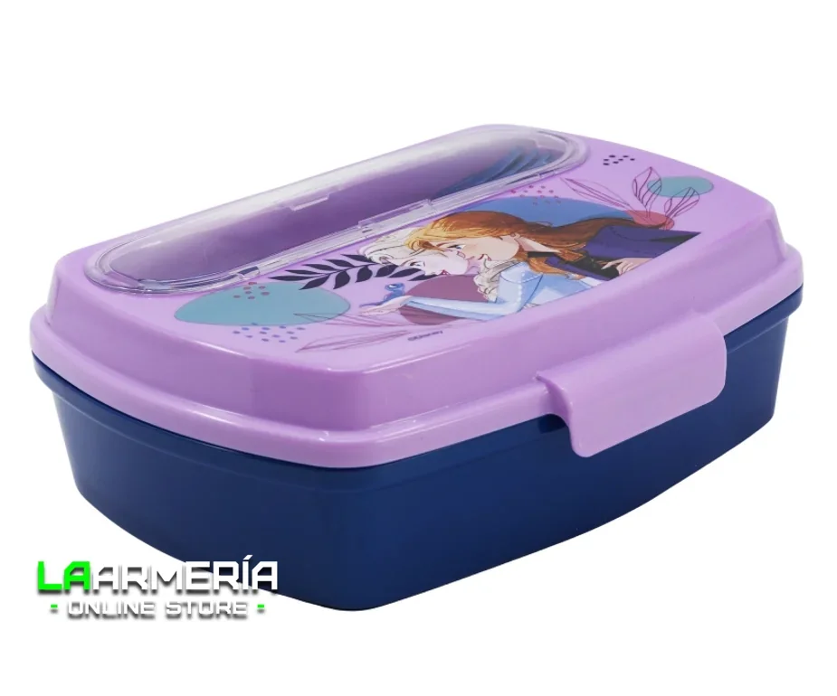 Sandwichera rectangular con cubiertos Frozen Trust the Journey
