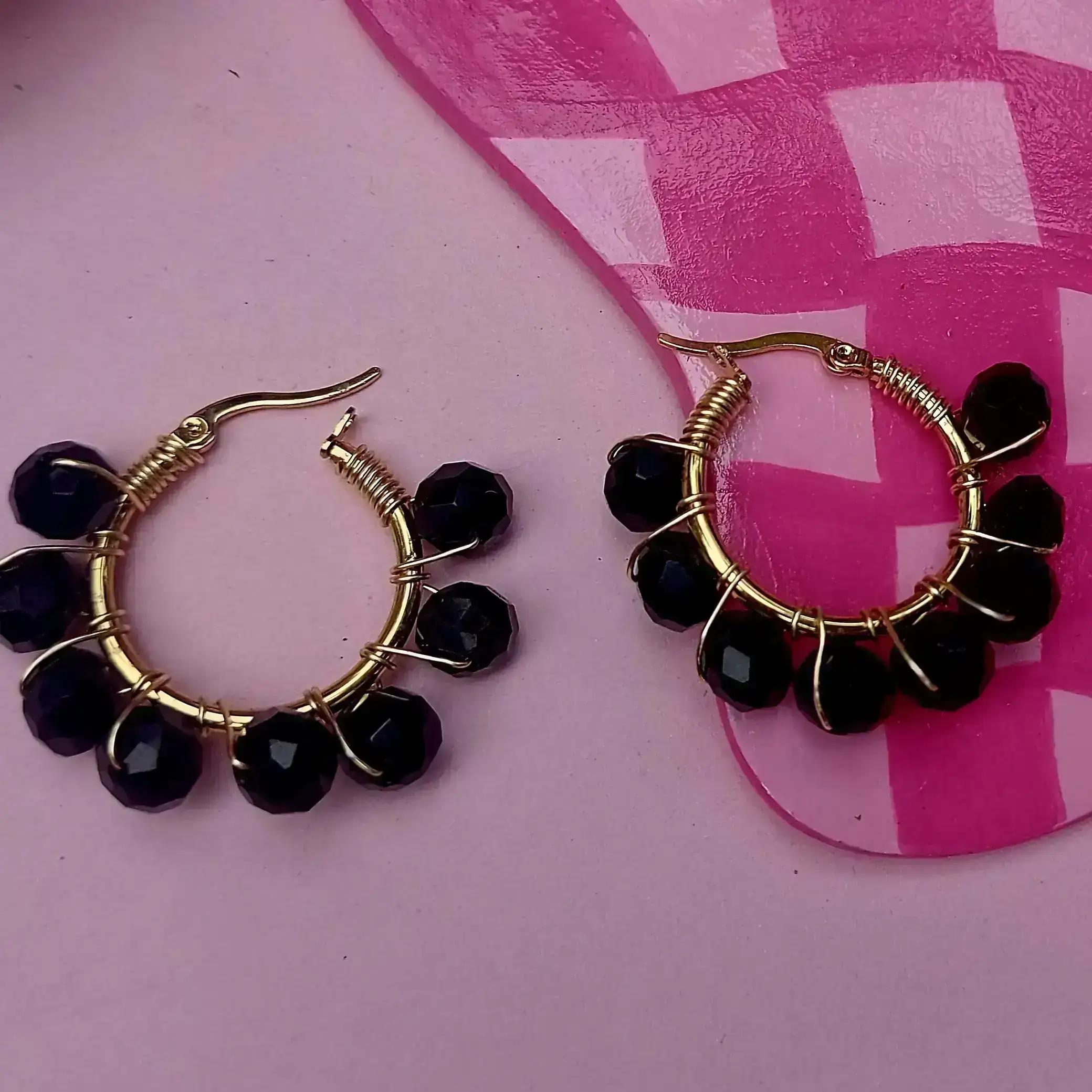 Argollas con cristal 3