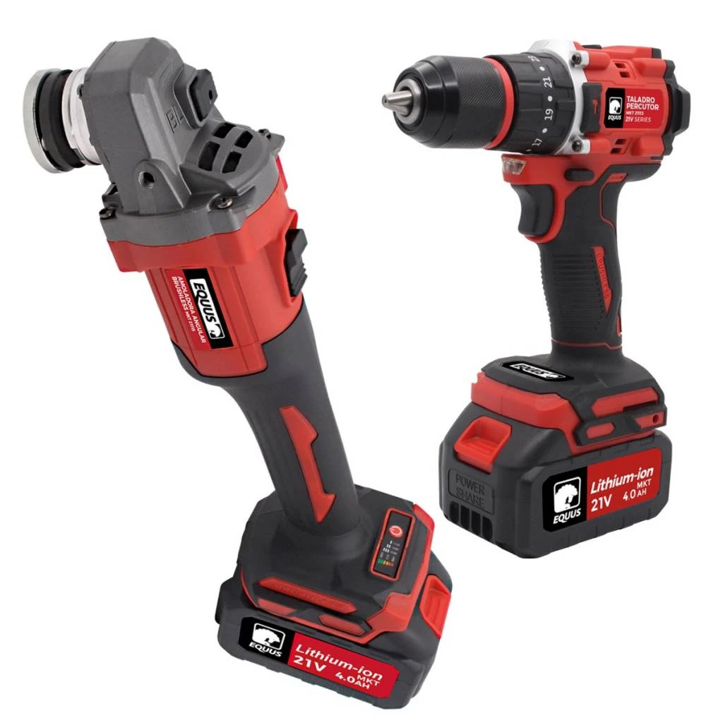 Combo Brushless Amoladora + Taladro Percutor 𝙀𝙌𝙐𝙐𝙎 2