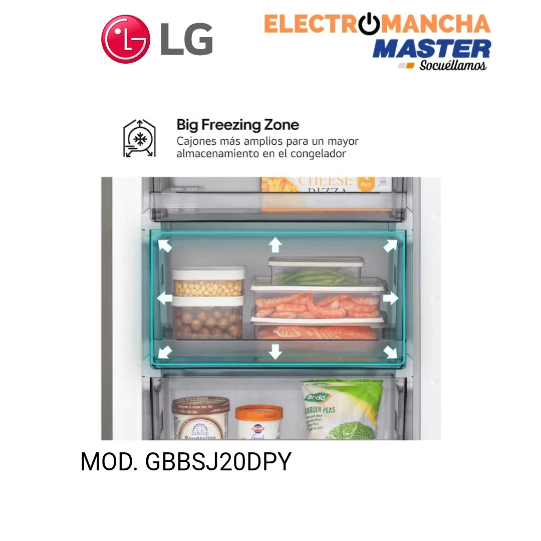 FRIGO COMBI LG GBBSJ20DPY INOX 2,03*60 CLASE D 10