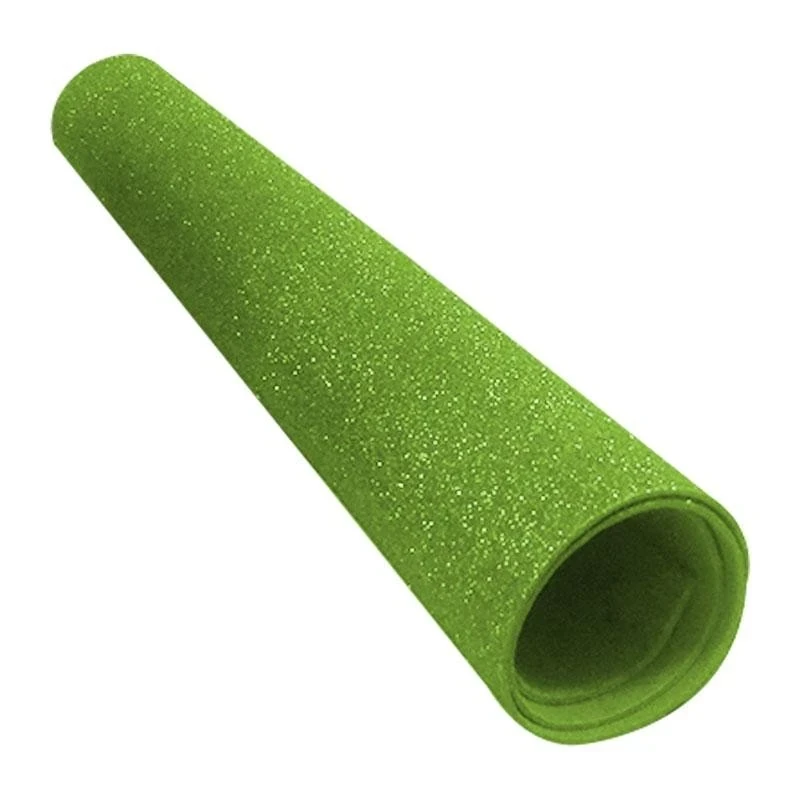 Foamy verde limón pliego diamantado 55x43