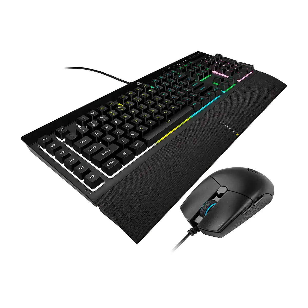 CORSAIR K55 RGB PRO + KATAR PRO  2
