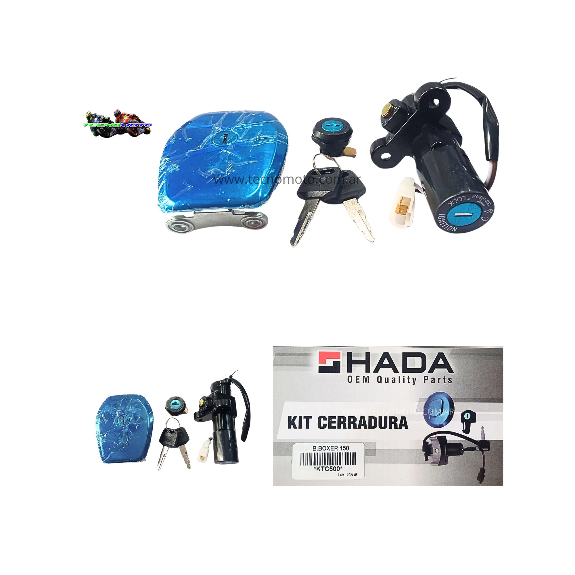 KIT CERRADURA BAJAJ 150 BOXER [HADA] -47996