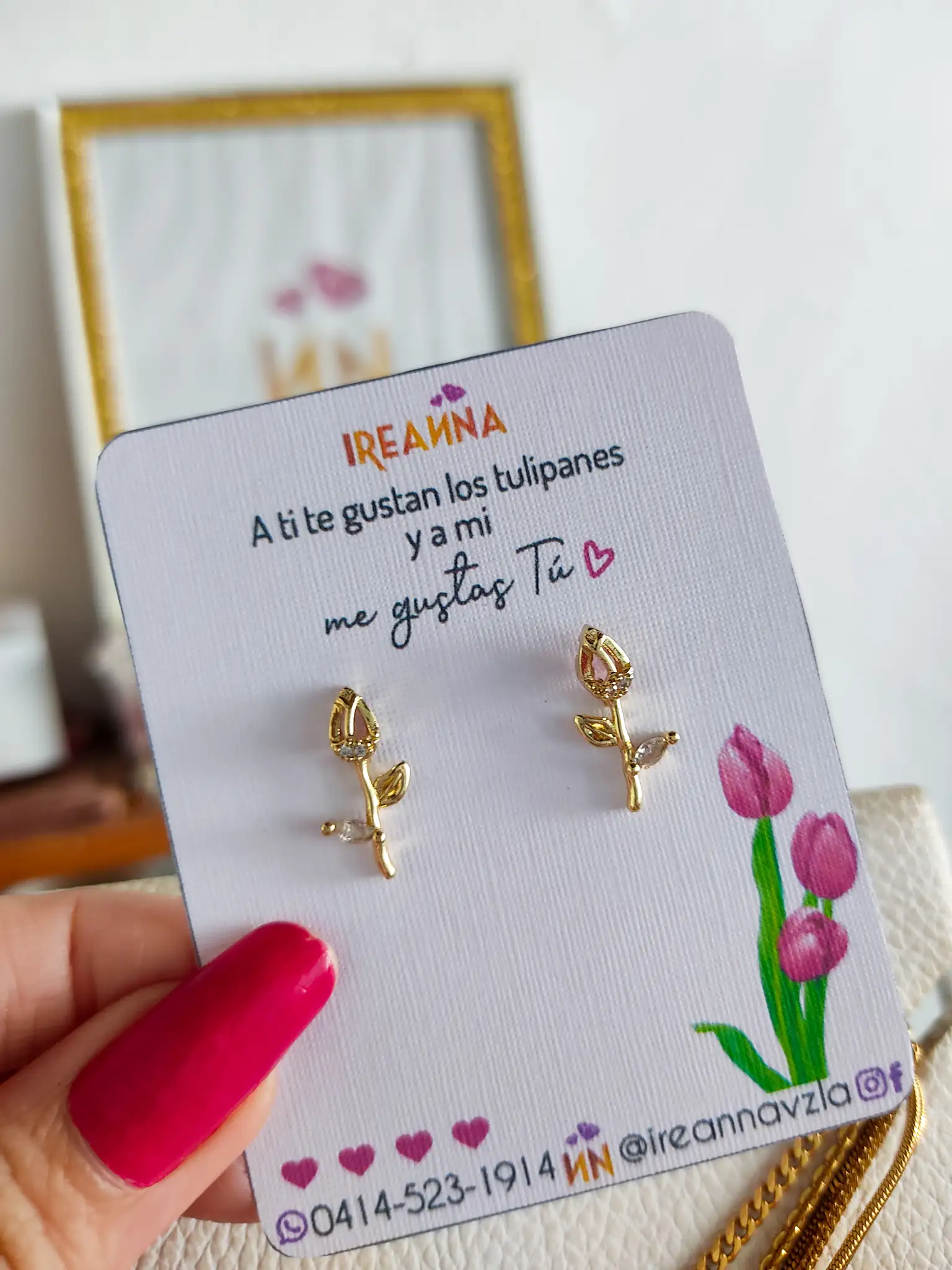 Zarcillos de tulipán 🌷 2