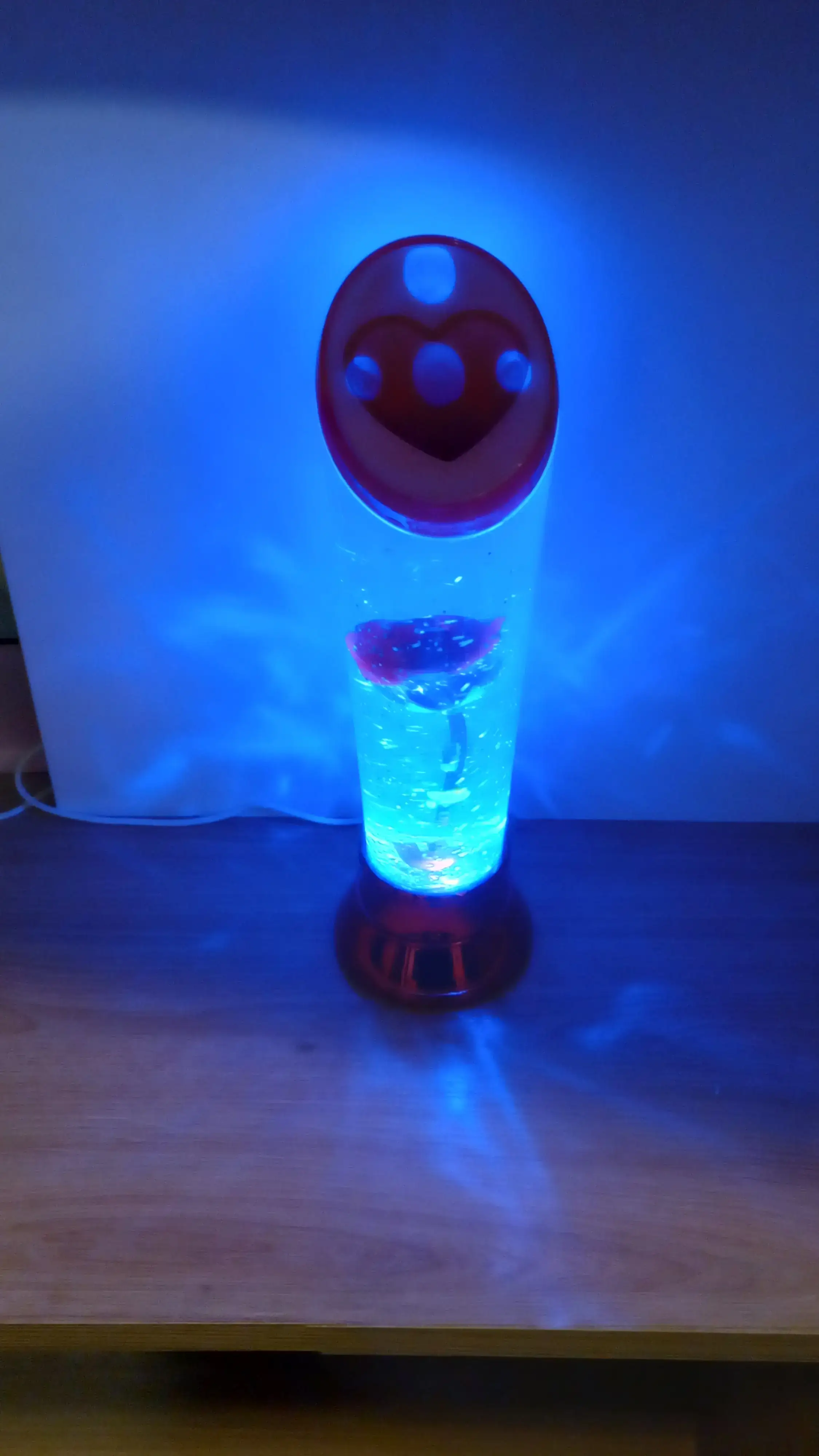 Lámpara de luces con rosa  4