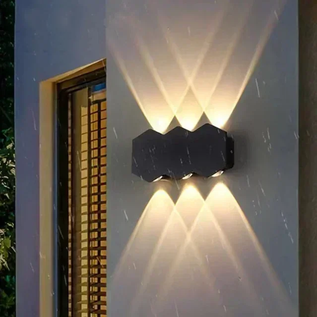APLIQUE PARED NEGRO UPWDOWN 6W LUZ CALIDA  2