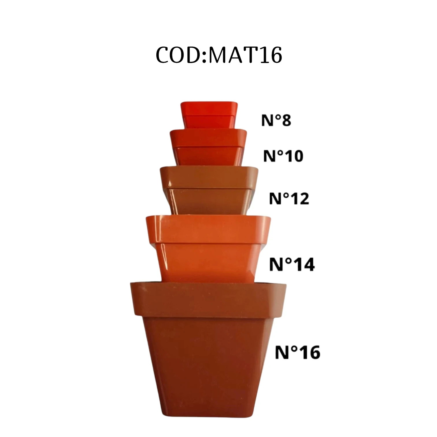 MACETA N16  TRIANGULAR