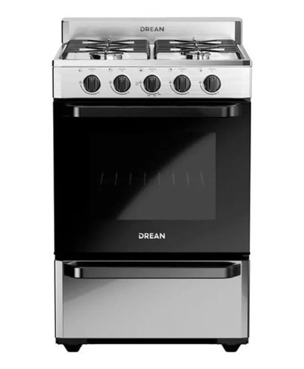 Cocina Drean 4 Hornallas Acero Inoxidable 56cm