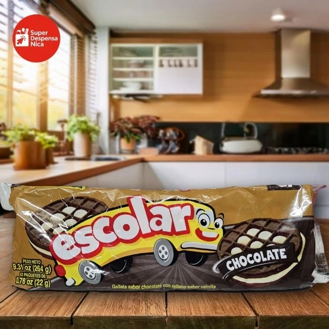 Galleta Escolar Chocolate 12unid.