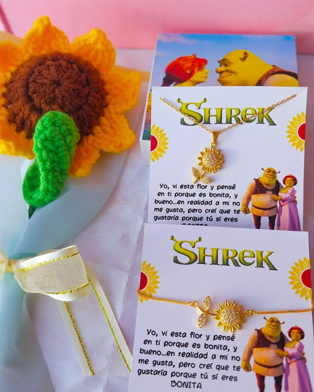 Combo Shrek Collar y Pulsera