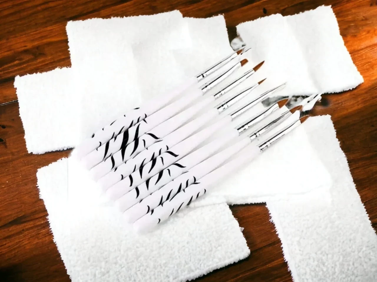 kit pincel para uñas cebra 222