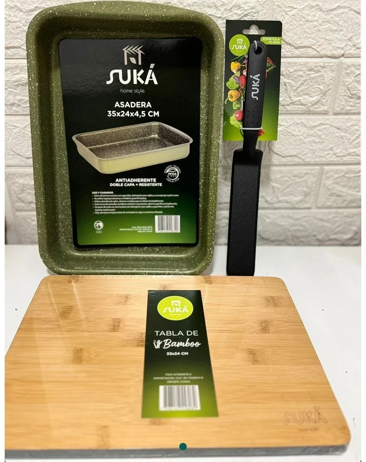ASADERA SUKA ASADERA + TABLA + ESPATULA