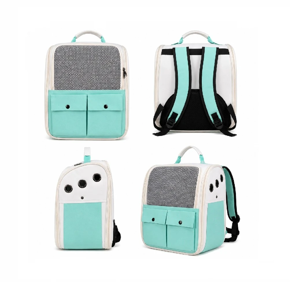 Mochila transportadora kawai turquesa talla única
