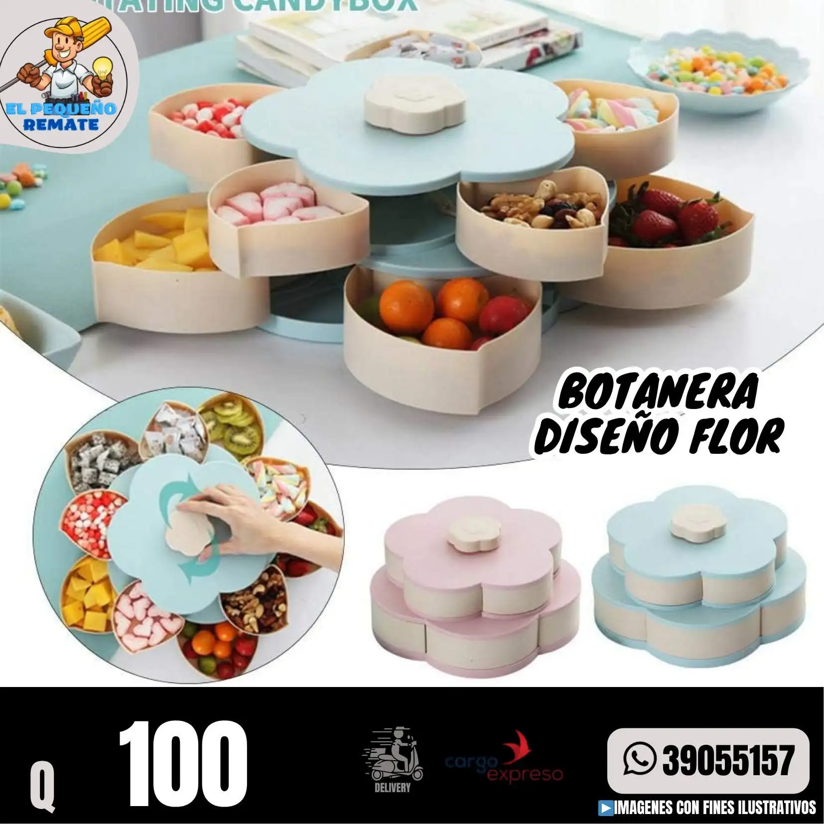 BOTANERA DISEÑO FLOR 3