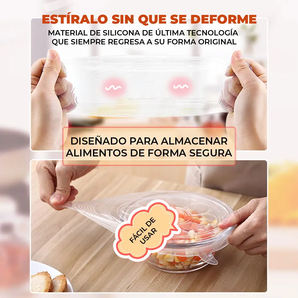 Tapas Herméticas De Silicón 6 Pzs  4