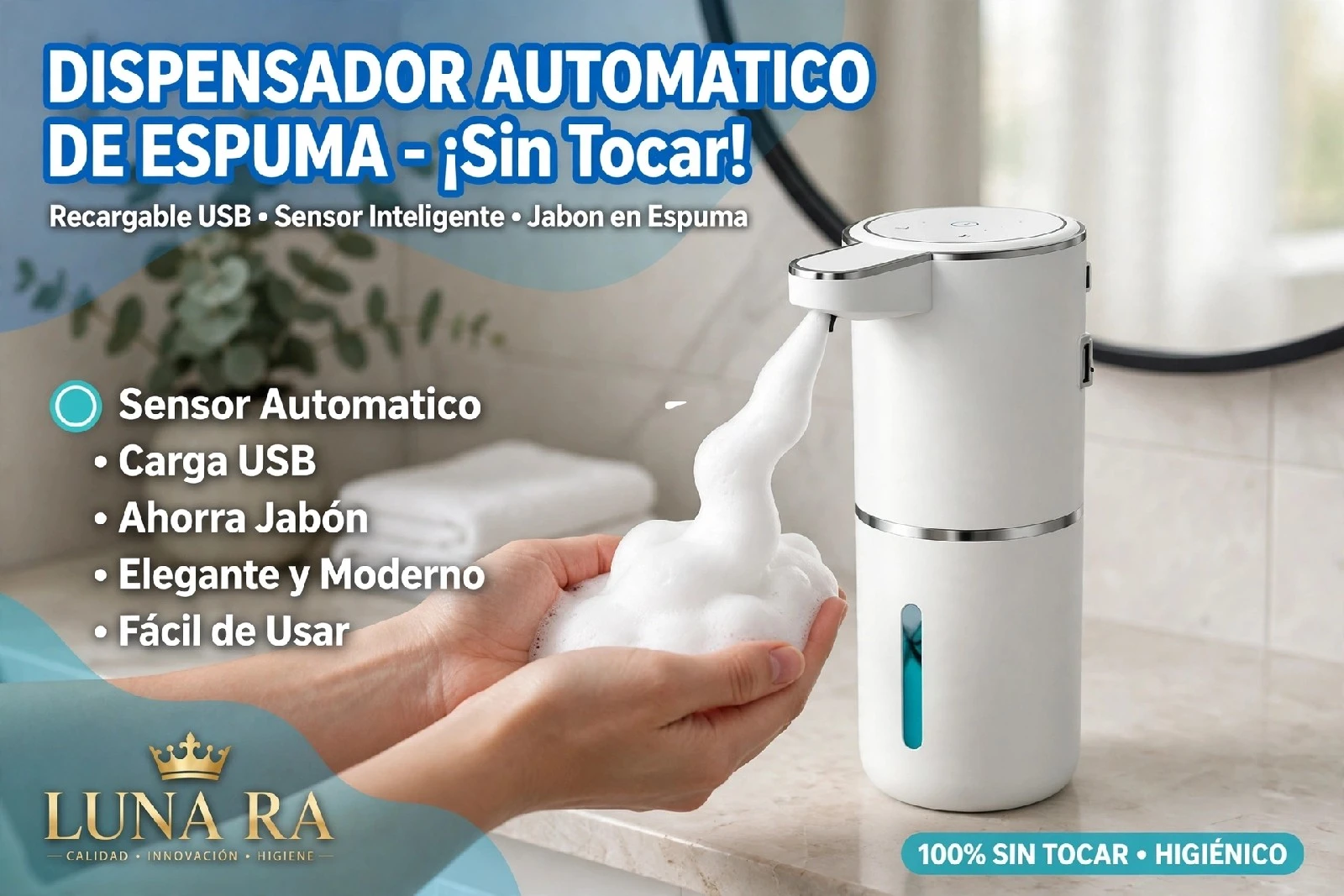 DISPENSADOR DE JABÓN 🫧 AUTOMÁTICO 