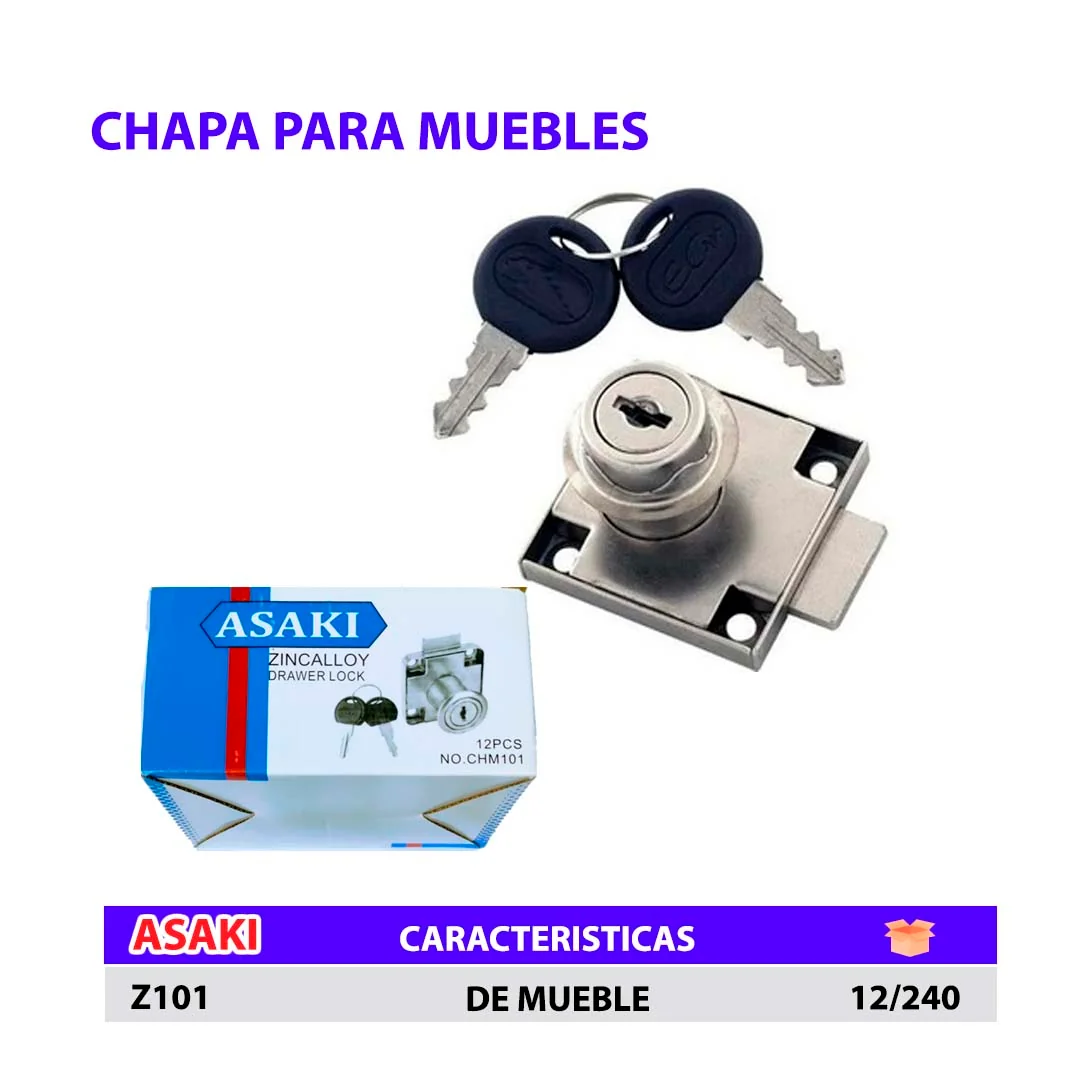 CHAPA PARA MUEBLES ECO Asaki Z101 