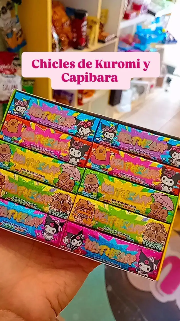 Chicles kuromi y Capibara