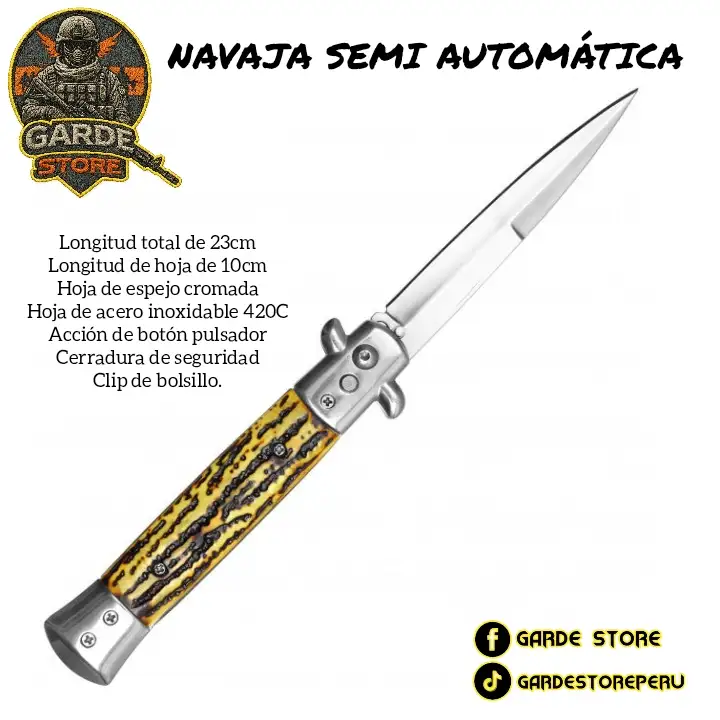 NAVAJA STILETTO SEMI AUTOMÁTICA 