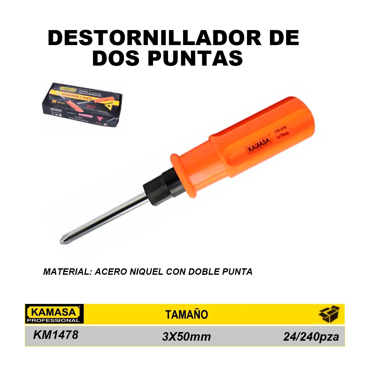 DESTORN DOBLE NARANJA KM 3X50mm
