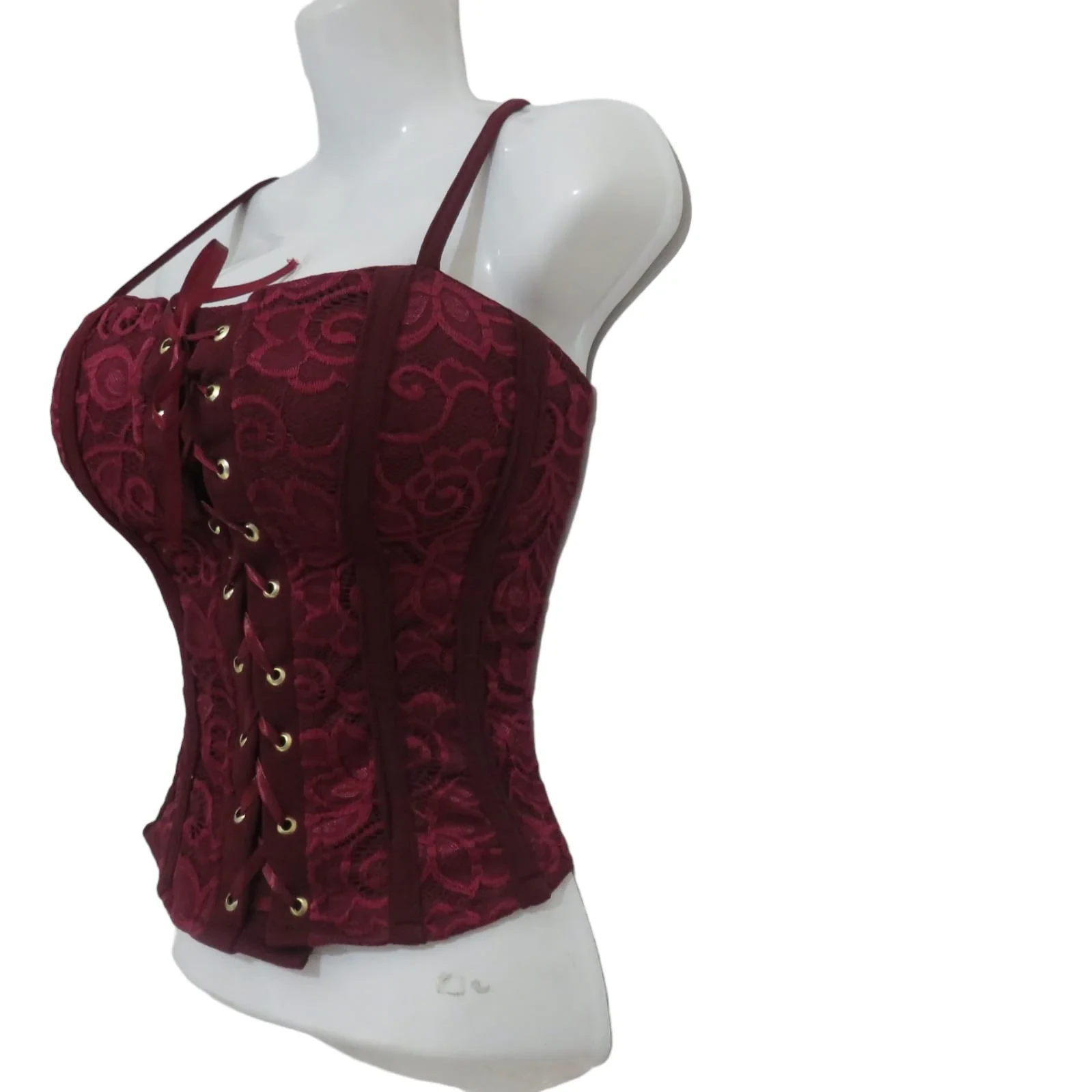 Corset vino de encaje   2