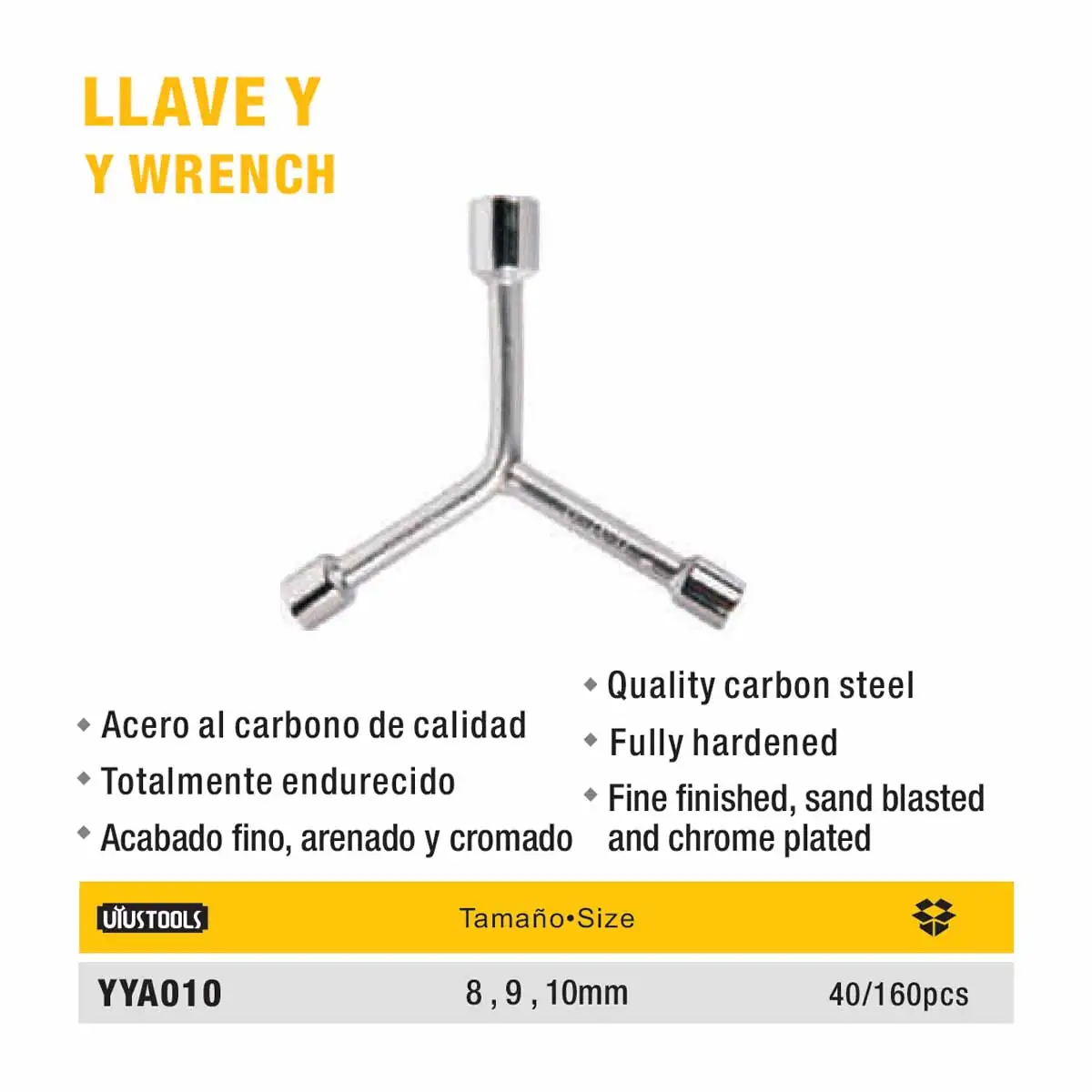 LLAVE TIPO YE "Y" UYUST PEQUEÑO Nro 8-9-10