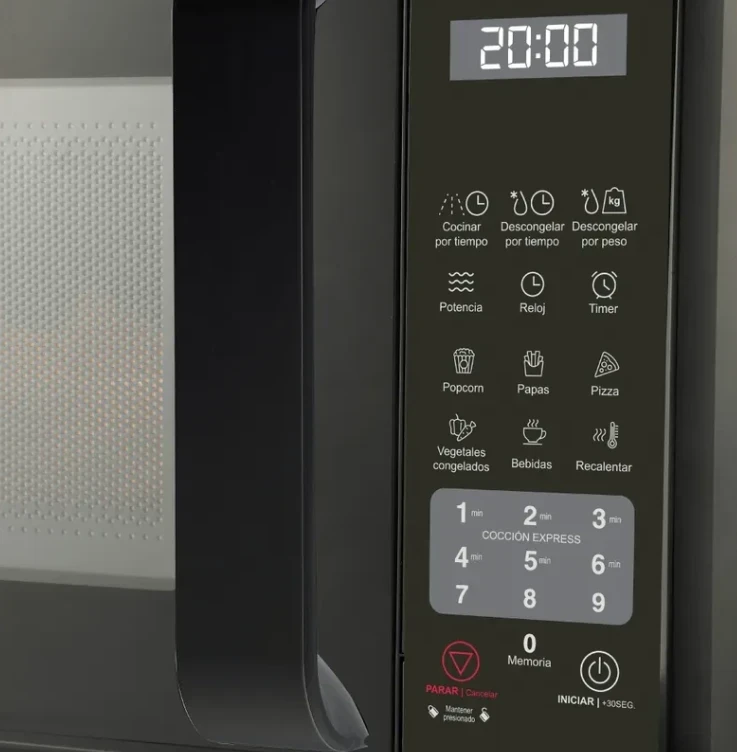 MICROONDAS SMARTLIFE 20LTS DIGITAL NEGRO 2