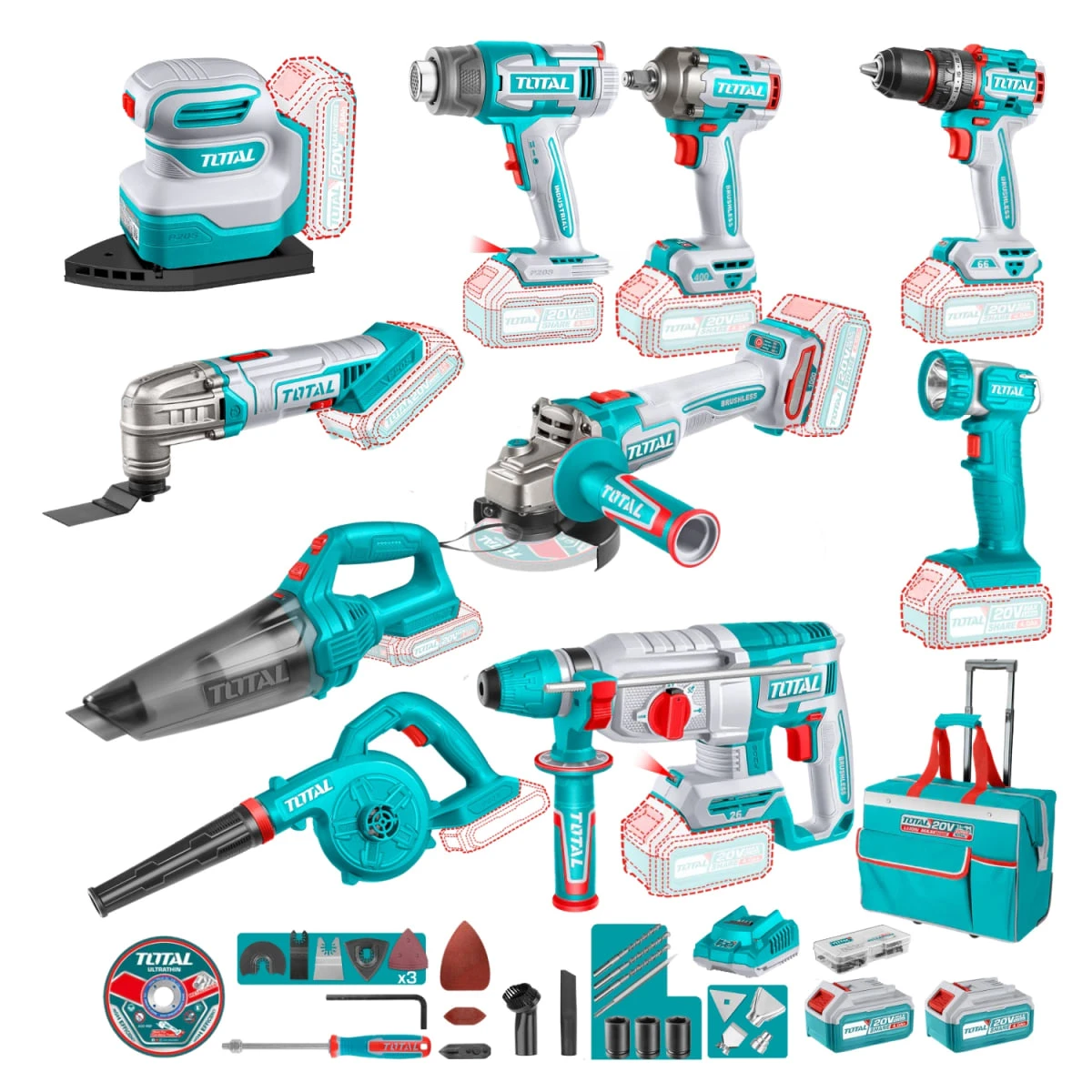 Mega combo 10 en 1 industrial total SKU: COMBO-TOTAL-2