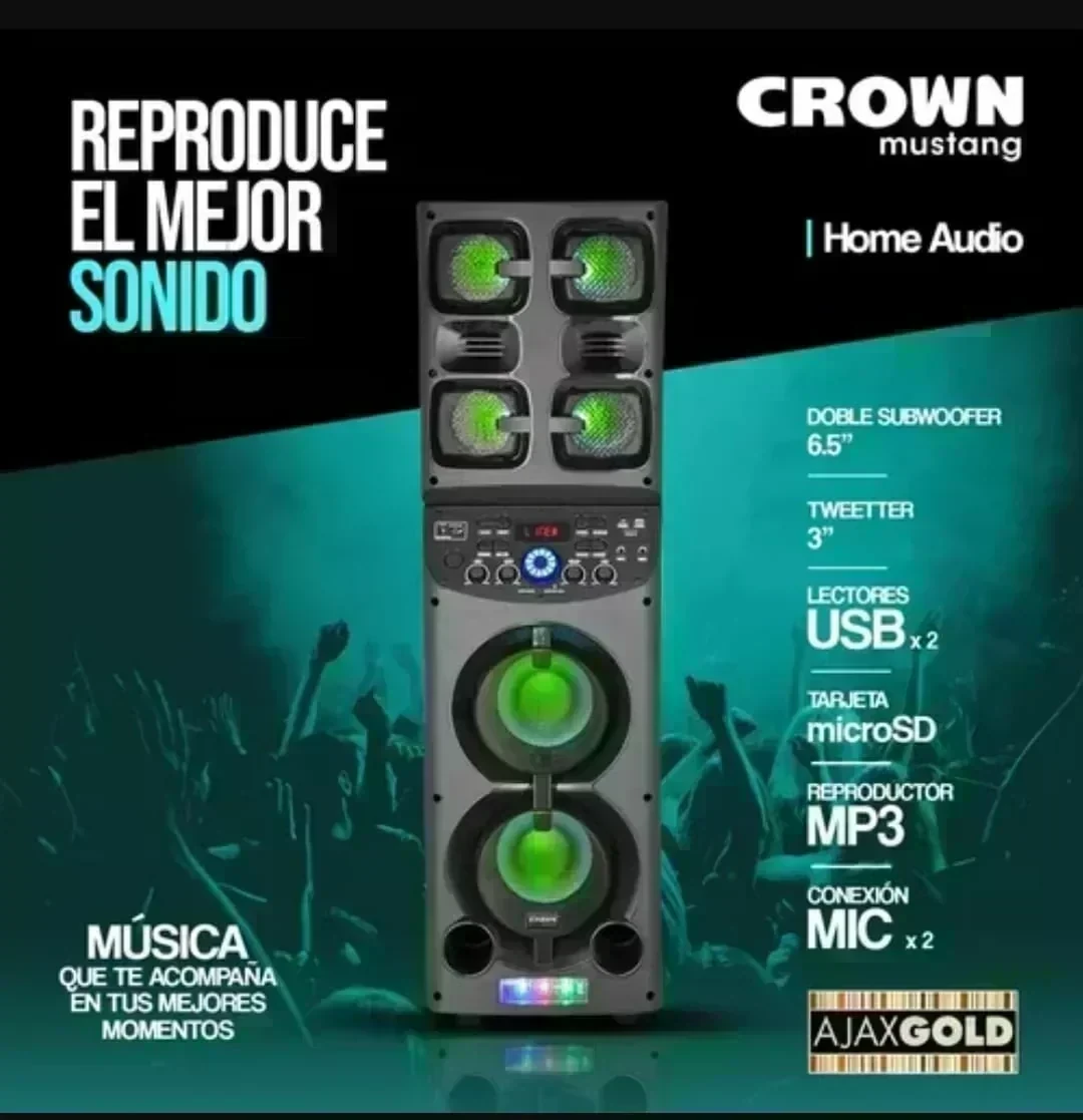 BAFLE 2X6.5AWAY (CROWN MUSTANG) 6500BT
