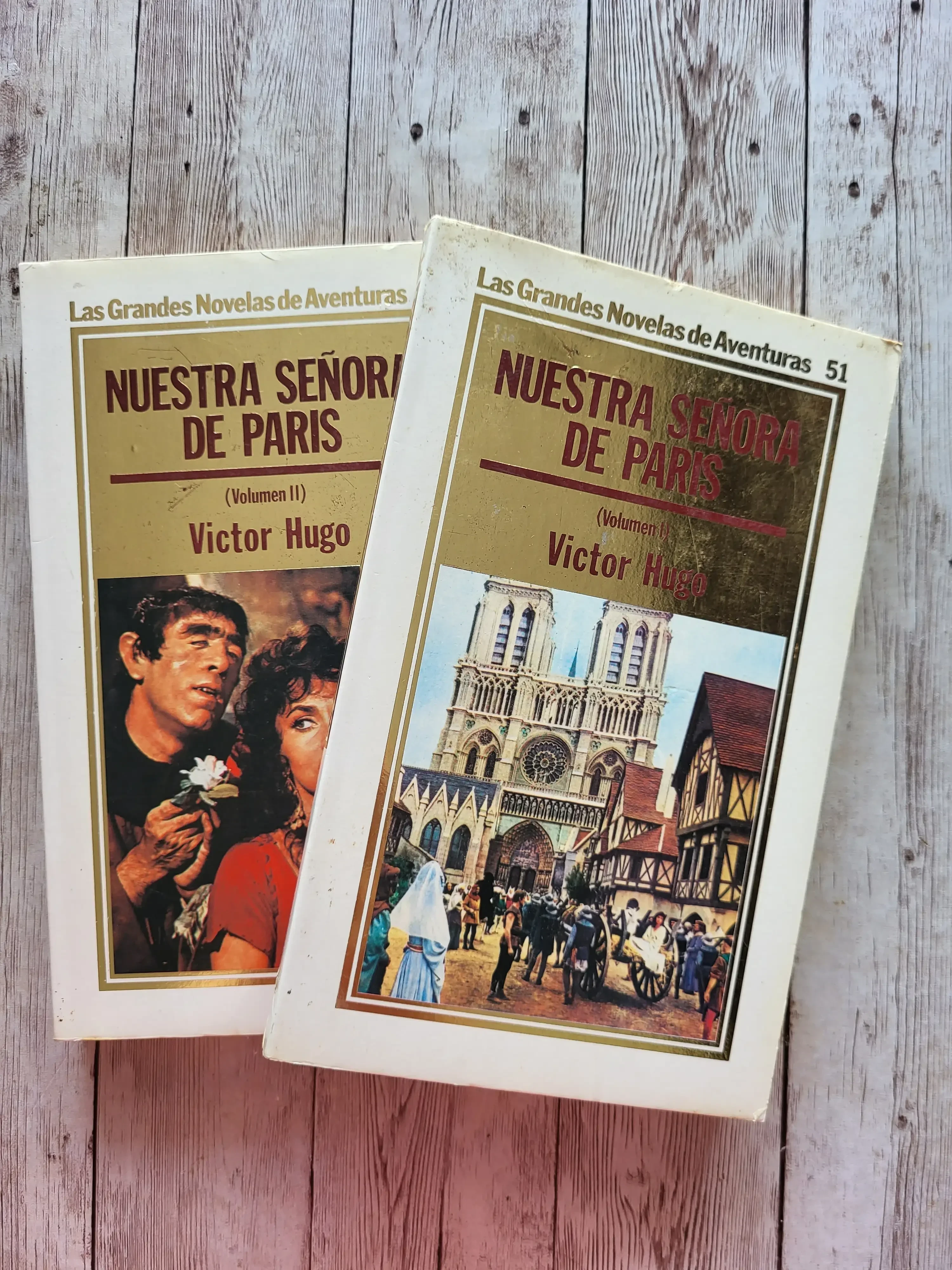 Nuestra señora de París en II Tomos / Victor Hugo / Aventura /Clasicos
