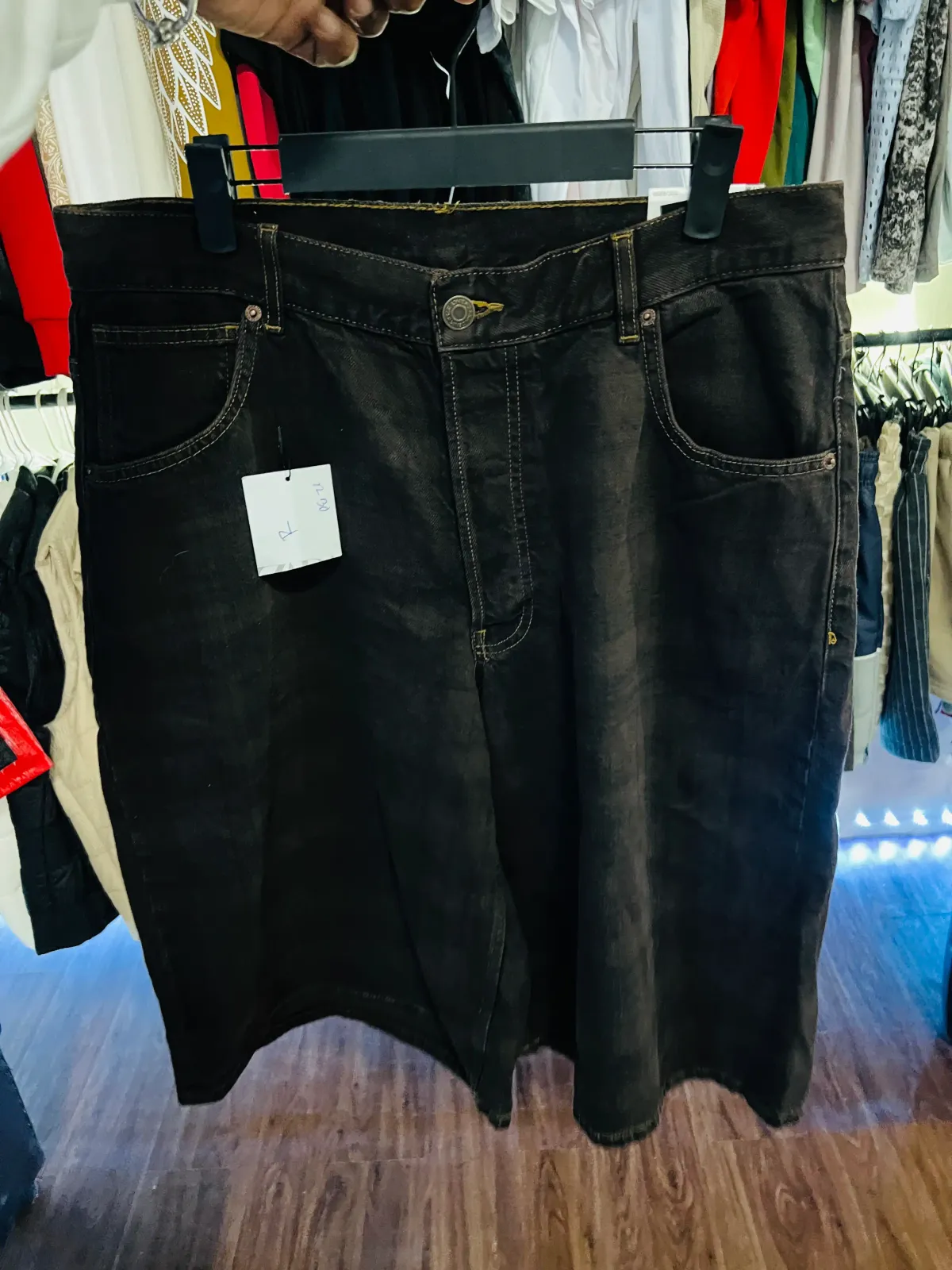 Short Baggy Zara Mezclilla - Size 32