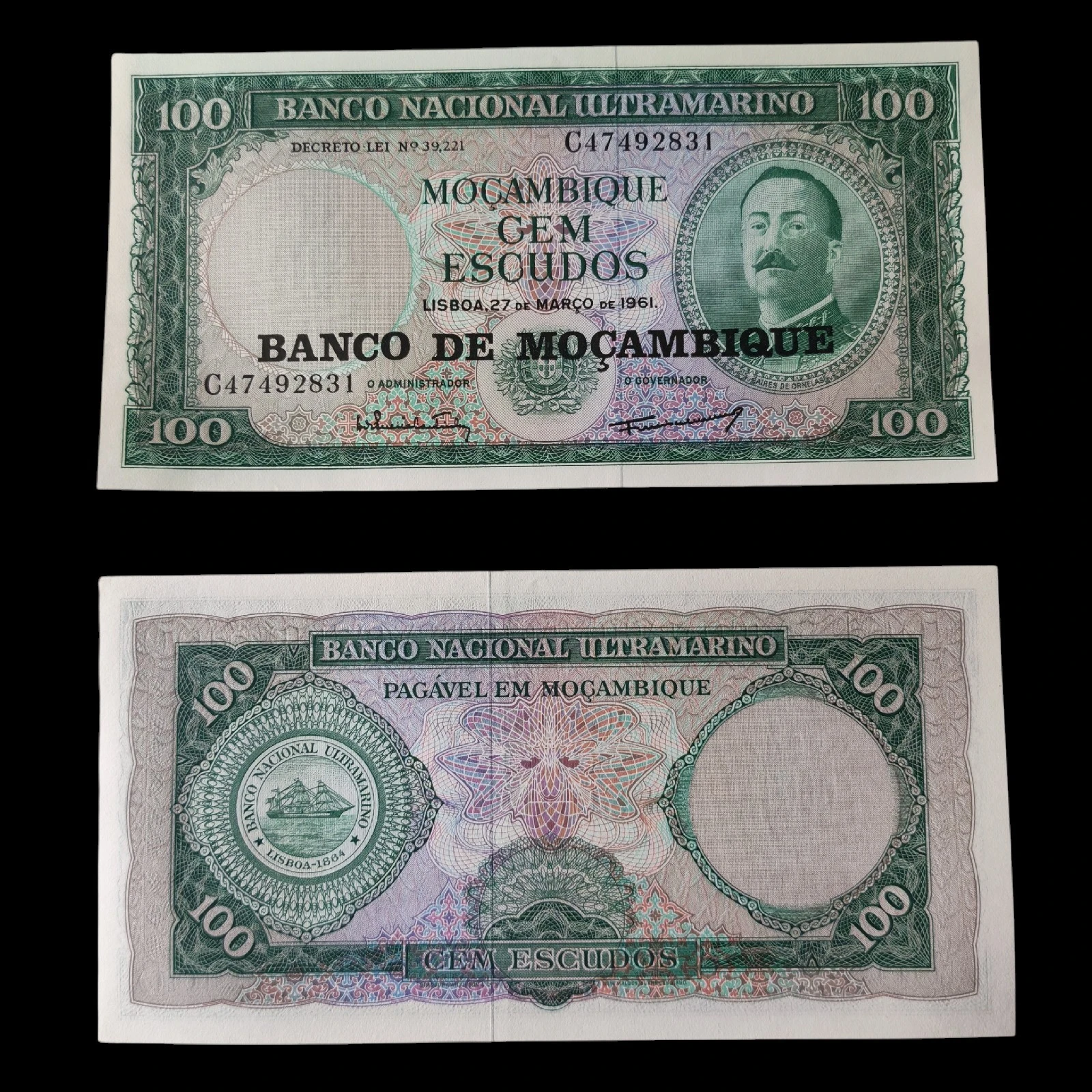 ° Mozambique 100 escudos UNC