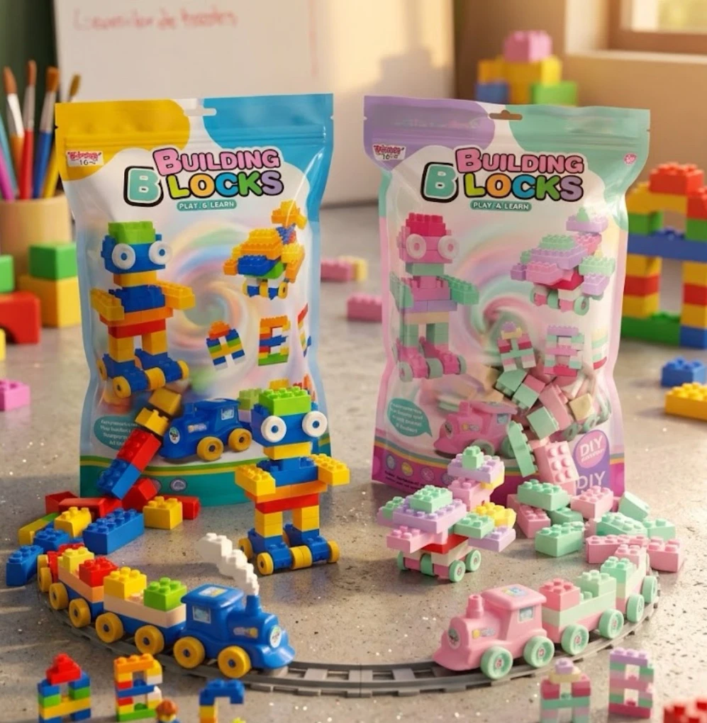 Set de Bloques de Construcción "Building Blocks": 150 Piezas para Crear y Aprender 4