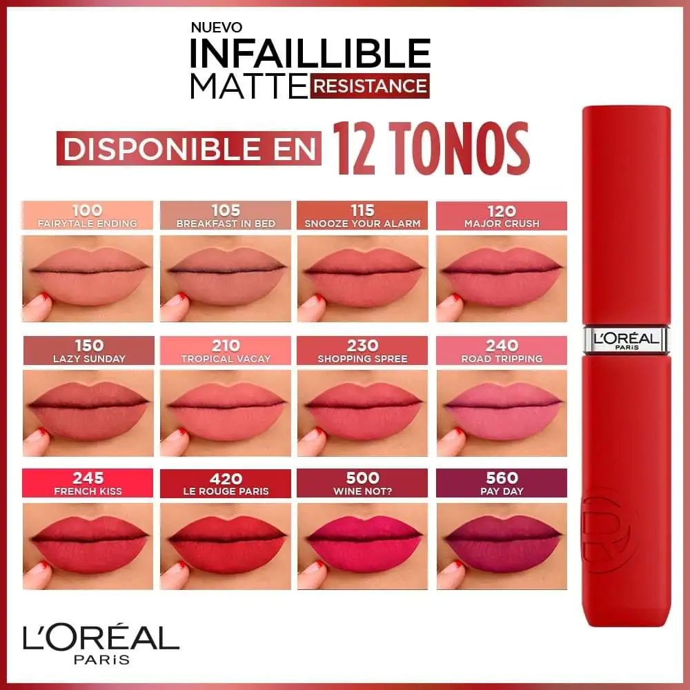 Labial liquido mate L'ORÉAL 3