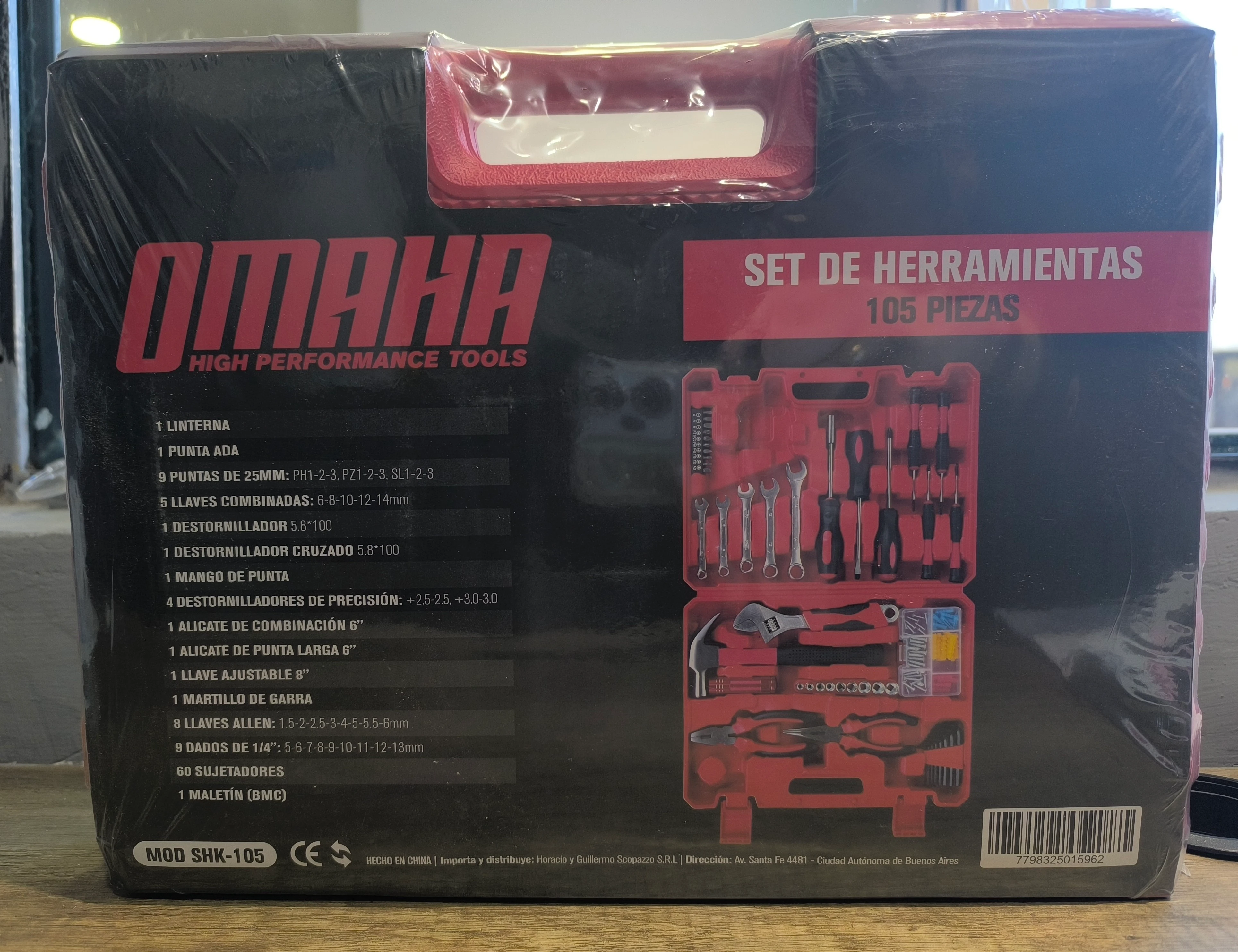 Set de herramientas OMAHA 105 piezas 3
