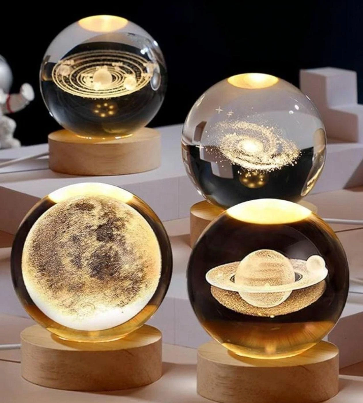 ESFERA DE CRISTAL CON LUZ