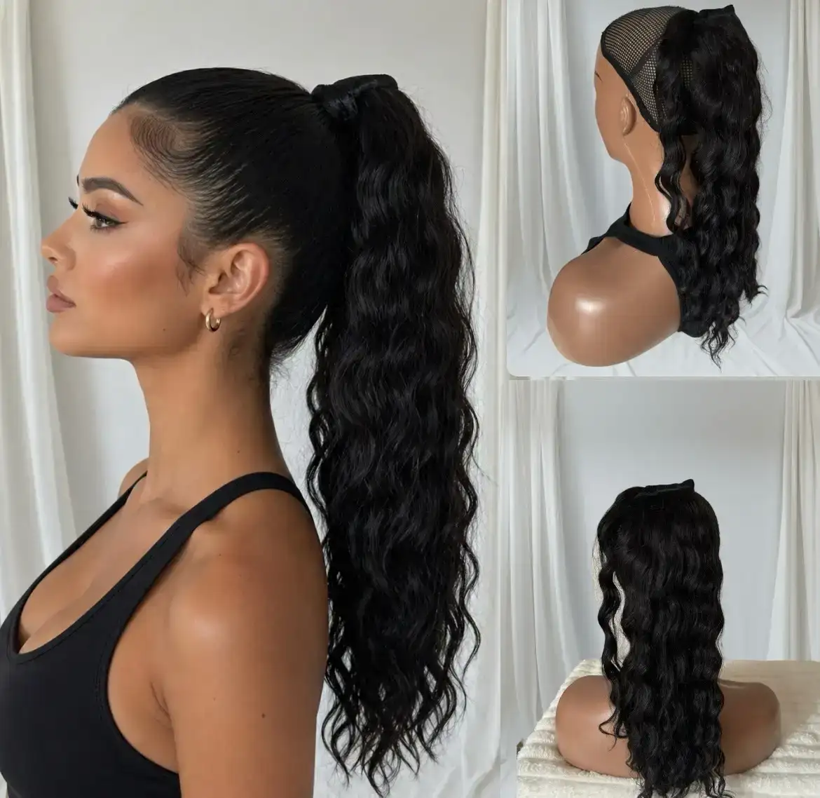 Cola de cabello humano 22” 